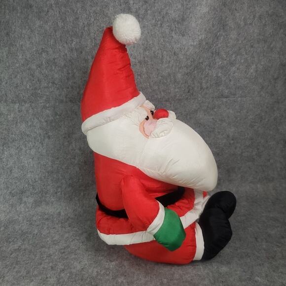 Santa Claus Plush 19 Inch Polyester Nylon Parachute ANCO Christmas 1992 Toy - Picture 2 of 9